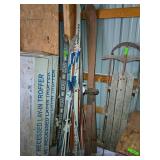 VINTAGE SKIS & POLES