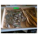 WOODEN SPOONS & SILVERWARE