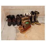 5 PAIRS OF VINTAGE BOOTS