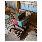 METAL TOOLBOXES WITH ASSORTED TOOLS