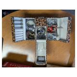 WOMENS COSTUME JEWERLY IN DESK ORGANIZER