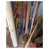 SHOVELS, RAKES, PITCHFORK, AXE & MORE