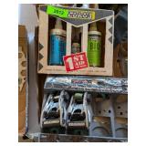 2 NEW RATCHET STRAPS & BIKE LUBE SET