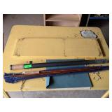 VINTAGE SPLIT BAMBOO FLY FISHING ROD