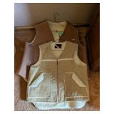 2 - VINTAGE LINED VESTS