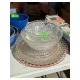 ASSORTMENT OF SERVING TRAY & SERVING BOWLS