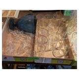 2 BOXES OF DRINKING GLASSES & OTHER GLASSES