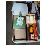 VINTAGE GUN CLEANING KIT & NEW OUTDOOR LIGHT