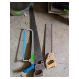 2 WOOD SAWS & HACKSAW