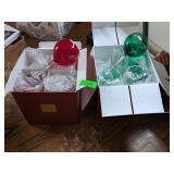 RED AND GREEN HOLIDAY WINE GLASSES