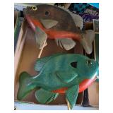 2 LARGE BLUEGILL DECORATIONS