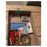 VINTAGE ASHTRAY, MEDAL, KEYCHAIN & MORE