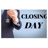 Cash closing within 30 days after auction ends