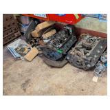 2 - ENGINE BLOCKS WITH ASSORTED PARTS