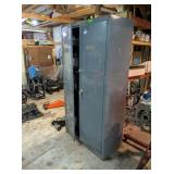 METAL CABINET FULL OF PAINT