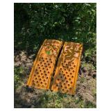 2 METAL CAR RAMPS - YELLOW