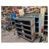 2 METAL WORK VAN SHELVES