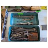 TOOLBOX FULL OF VALVE SPRING TOOLS, ENGINE TOOLS