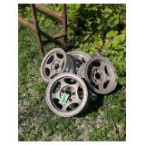 4 - VINTAGE ALUMINUM RIMS