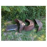 3 EARLY FENDERS & RADIATOR
