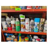 SHELF OF SPRAY PAINT - TOP
