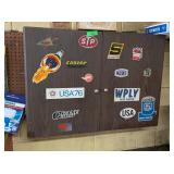 METAL WALL CABINET OF IGNITION PARTS, HEADLIGHTS