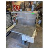 SHOP TABLE - HOMEMADE WITH HEAVY BASE