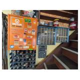 METAL WALL CABINET WITH 3 HARDWARE ORGANIZERS