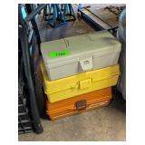 3 PLASTIC TOOLBOXES