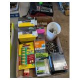 ASSORTED HARDWARE, NAILS, SCREWS, GLUE