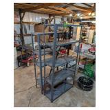 2 METAL SHELVES