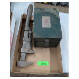 VINTAGE PIPE WRENCH & MINI METAL ORGANIZER