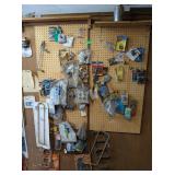 PEGBOARD OF NEW AUTOMOTIVE PARTS