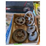 VINTAGE WHEEL CRANKS
