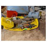 ICE FISHING SLED, JIG STICKS, TIP-UPS & MORE
