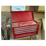 4 DRAWER METAL TOOLBOX WITH SCREWDRIVERS