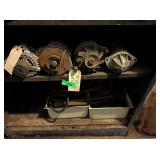 SHELF OF ASST STARTERS & ALTERNATORS
