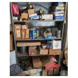 4 SHELVES OF BRAKES, LUGNUTS & OTHER PARTS
