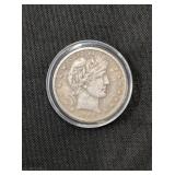 1907 BARBER SILVER DOLLAR