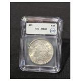 1885 MORGAN SILVER DOLLAR - MS65