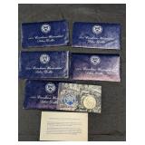 5 - 1972 EISENHOWER UNCIRCULATED SILVER DOLLARS