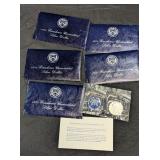 5 - 1972 EISENHOWER UNCIRCULATED SILVER DOLLARS