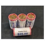 100 - FRANKLIN PIERCE DOLLAR COINS