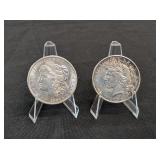 1921 & 1922 SILVER MORGAN AND PEACE DOLLARS