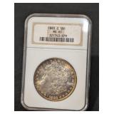 1883-O MORGAN SILVER DOLLAR - MS65