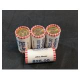100 - JOHN ADAMS DOLLAR COINS