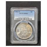 1883-O MORGAN SILVER DOLLAR - MS63