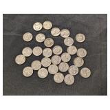 29 - 1960S NICKELS, ASSORTED YEARS
