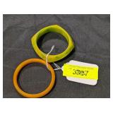 2 - BAKELITE BANGLES BRACELETS, TESTED