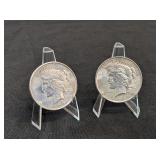 1923 & 1925 SILVER PEACE DOLLARS